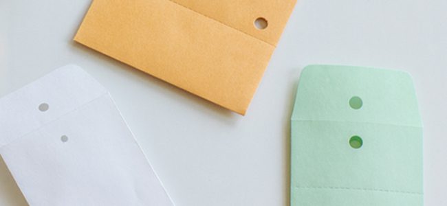 Seed envelopes with holes