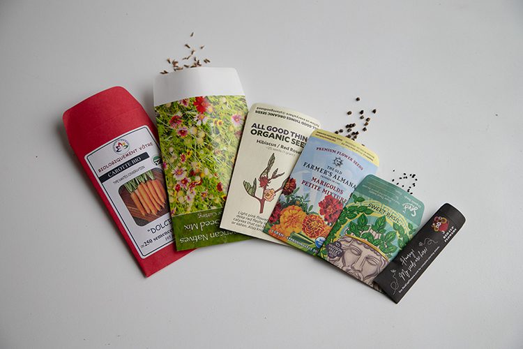 printed seed packets
